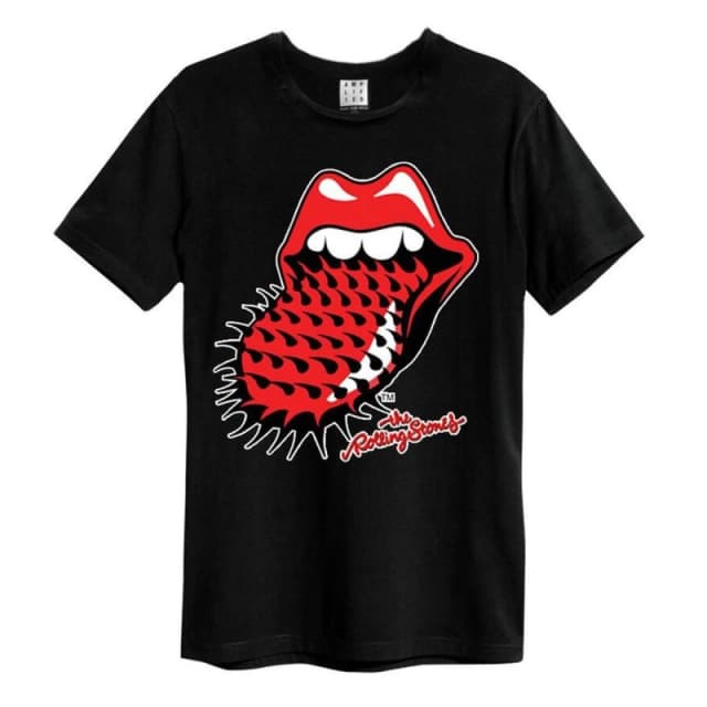 Amplified Amplified Men 94 95 The Rolling Stones T-Shirt in Black Size: X-Small Black XS Male 5063852061051