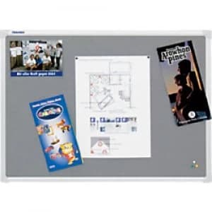 Franken Wall Mountable Notice Board 180 x 120cm Grey