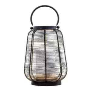 Gallery Interiors Fraser Lantern Black & Gold / Small