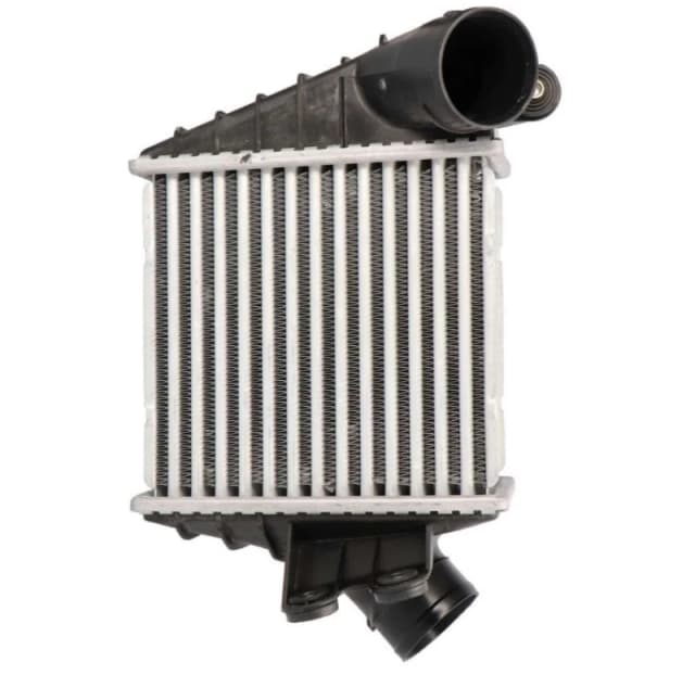 NISSENS 96759 Intercooler ** FIRST FIT ** without quick coupling, Left connector, angled Intercooler,charger (468)