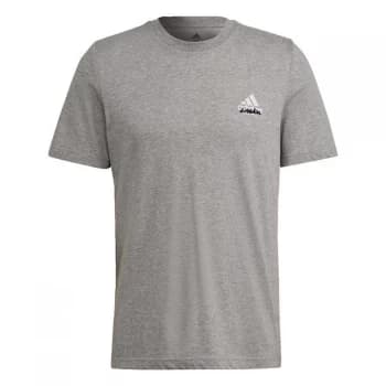 adidas Tennis Graphic T-Shirt Mens - Medium Grey Heather