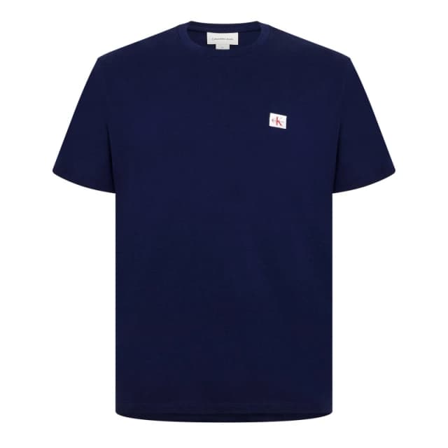 Calvin Klein Jeans Mens CKJ Woven Box Regular Fit T-Shirt Maritime Blue male S