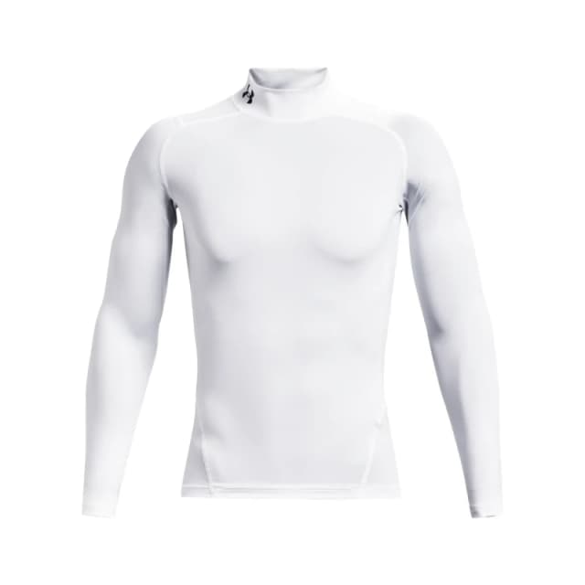 Under Armour Armour HeatGear Mock Long Sleeve Mens - White White S