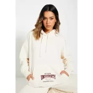 I Saw It First Reclaim Sustainable Staples Oversized University T Shirt - White