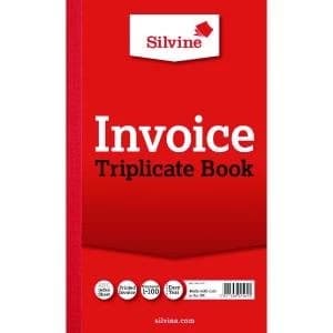 Silvine Triplicate Invoice Book 210x127mm Pack of 6 619