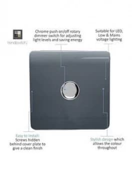 Trendiswitch 1G LED Dimmer Switch Warm Grey