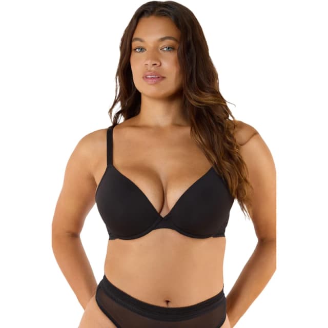 Playful Promises Icon Black Microfiber Moulded Cup Bra Black female 32D