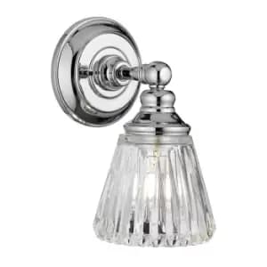 Keynes 1 Light Wall Light Polished Chrome IP44