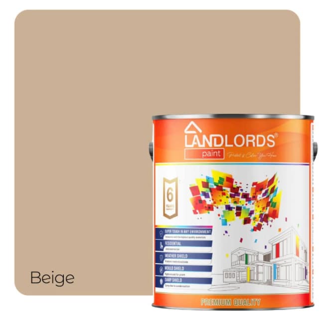 LANDLORDS PAINT One Coat Paint - 20L in Beige Beige Unisex 20L