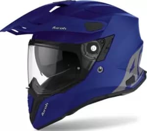 Airoh Commander Color Motocross Helmet, blue Size M blue, Size M