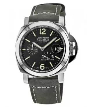 Panerai Luminor Power Reserve 44mm Automatic Black Dial Mens Watch PAM01090 PAM01090