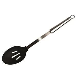 Denby Black Silicon Head Slotted Spoon