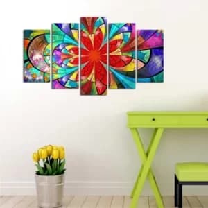 5ABSMDF-10 Multicolor Decorative MDF Painting (5 Pieces)
