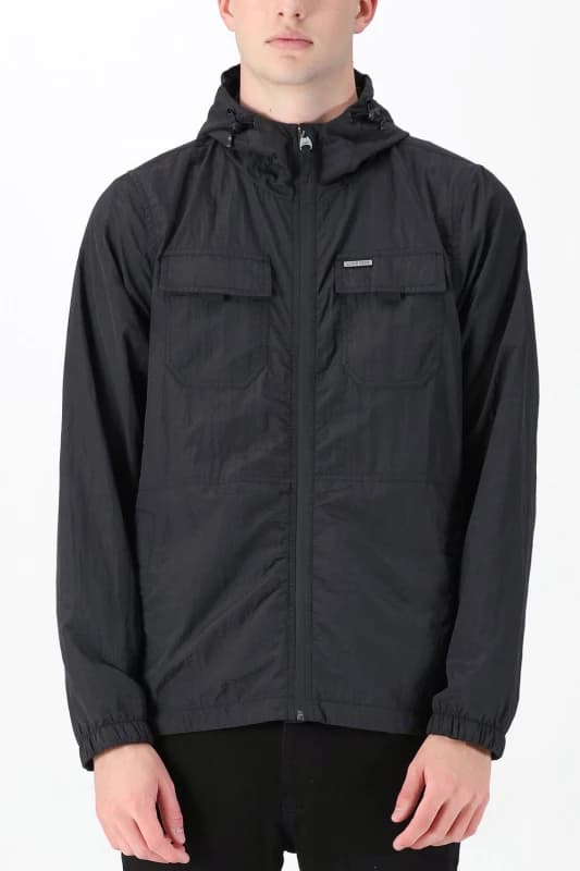 Luke 1977 Luke 1977 Men Denver Hooded Jacket in Black Size: 2X-large Black XXL Male 5056482094322