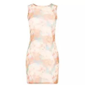 Daisy Street Mesh Mini Dress - Multi