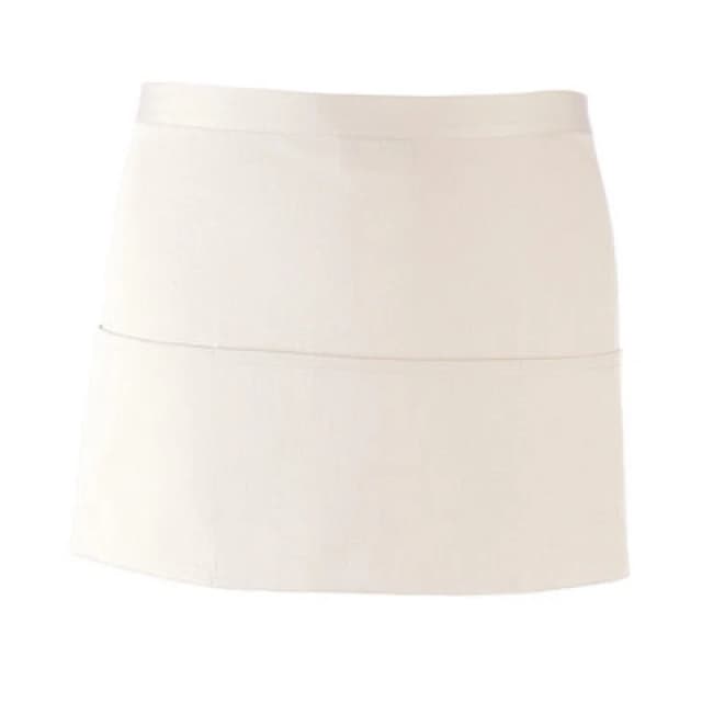 Premier Premier Colours 3 Pocket Short Apron in White White One Size Unisex 5063470681013