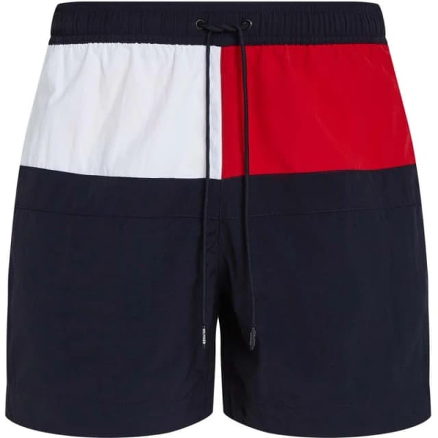 Tommy Hilfiger Colour Block Drawstring Swim Shorts Desert Sky XL