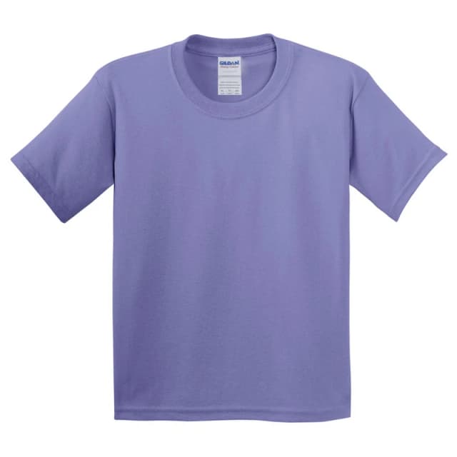 Gildan Youth Heavy Cotton T-Shirt in Violet Size: XS Violet Unisex XS