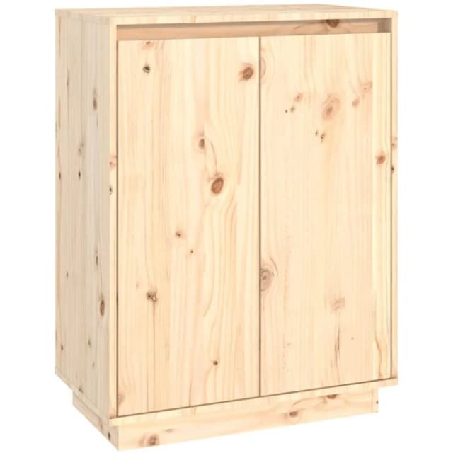 VIDAXL Shoe Cabinet 60x35x80cm Solid Wood Pine Vidaxl 8720286841228