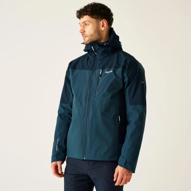 Regatta Regatta Men Wentwood Waterproof 3 in 1 Jacket in Blue Size: Small Blue S Male 5063516128670