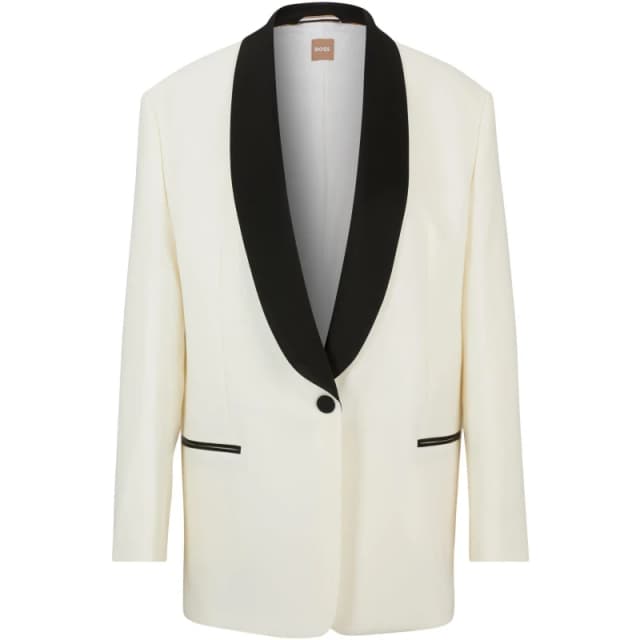 Boss Womens Suit Jackets Open White female 10 (M)