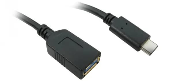 Cables Direct 1m USB 3.0 Male Type-C to Female Type-A Adapter Cable in