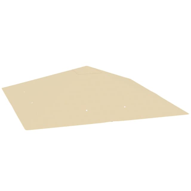 Outsunny 3 x 3(m) Gazebo Canopy Replacement Cover with Drain Holes - Beige TJ Hughes Grey 5063603425866