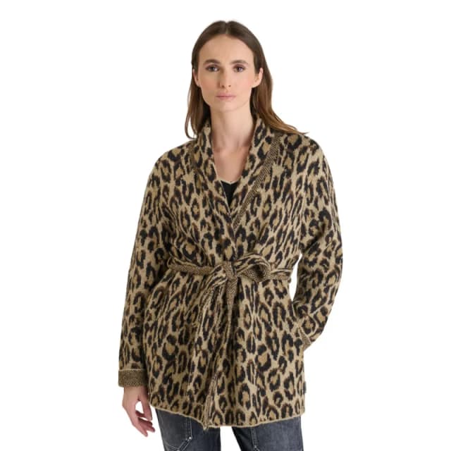 Le Temps des cerises Womens long-sleeved cardigan Le Temps des cerises Barry Jaune Female XS