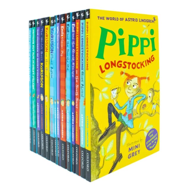 Astrid Lindgren Collection 14 Book Set The Children Of Noisy Village Pippi Longstocking Emil And The Sneaky Rat Astrid Lindgren Books