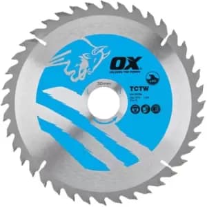 Ox Tools - ox Wood Cutting Circular Saw Blade atb 160 x 20 x 1.8mm - 20 Teeth (1 Pack)