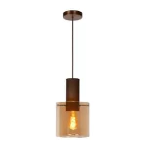 Toledo Vintage Pendant Light - Ø20cm - 1xE27 - Amber