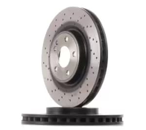 TRW Brake disc DF6633S Brake rotor,Brake discs MERCEDES-BENZ,A-Klasse (W176),B-Klasse (W246, W242),CLA Coupe (C117),CLA Shooting Brake (X117)