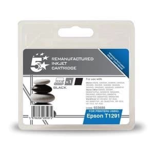 5 Star Office Epson Apple T1291 Black Ink Cartridge
