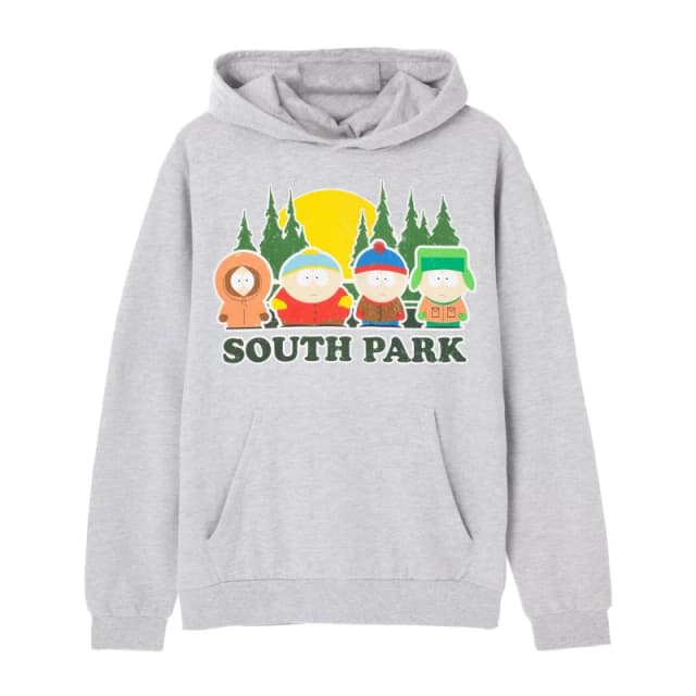 South Park South Park Men Hoodie in Grey Size: Medium Grey M Male 5063203000562