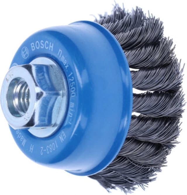 Bosch 0.35mm Knotted Steel Wire Cup Brush 2608622099 Diameter: 75mm