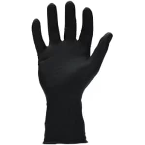 Disposable Gloves, Black Nitrile (Box-50) (L)