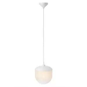 Magia 26cm Globe Pendant Ceiling Light White, E27