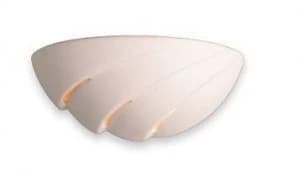 1 Light Ceramic Indoor Wall Uplighter - 100W Unglazed, E27