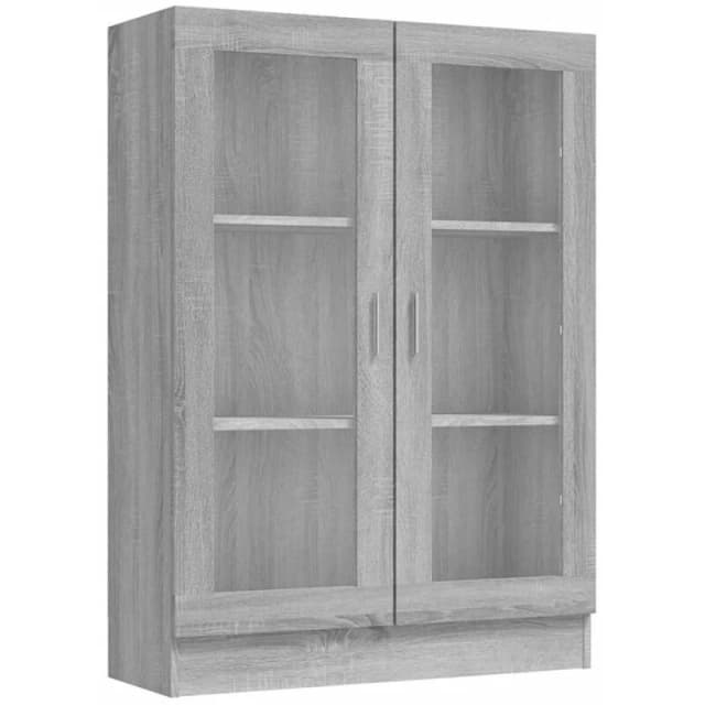 VIDAXL Vidaxl - Vitrine Cabinet Grey Sonoma 82.5x30.5x115cm Engineered Wood 8720286954942