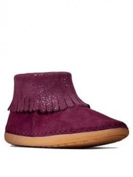 Clarks Toddler Girls Skylark Form Ankle Boots - Plum