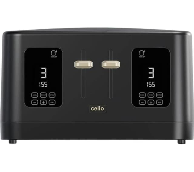 Cello 4 Slice Digital Toaster Black - Cello CS1860