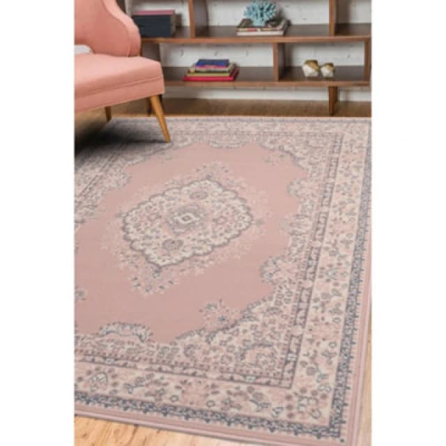 Homemaker Homemaker Bukhura Traditional Blush Cut Pile Rug - 230x160cm