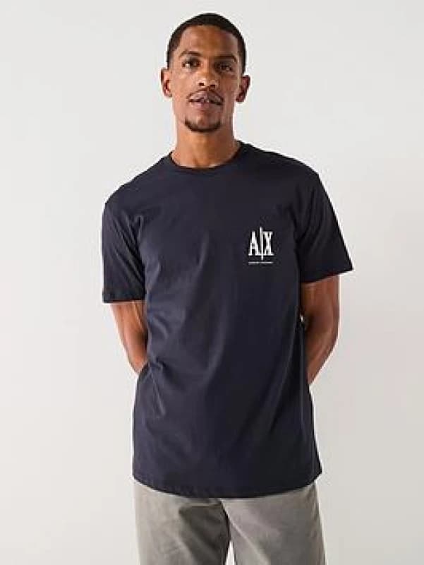 Armani Exchange Big Chest Logo T-Shirt Deep Navy XL