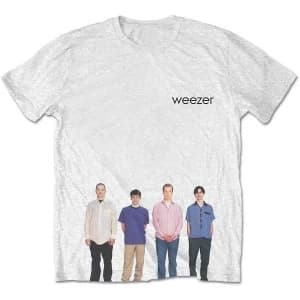 Weezer - Blue Album Unisex Large T-Shirt - White