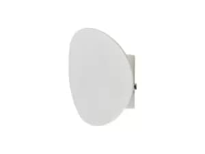 Flush Wall Lamp, 1 x 6W LED, 3000K, 700lm, IP54, Sand White