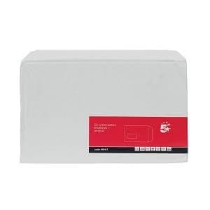 Office C5 Envelopes Pocket Self Seal Window 90gsm White Pack of 500