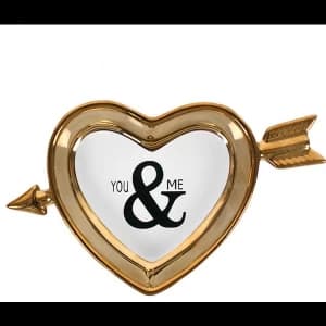 You & Me Gold Jewellery Dish Pack Of 4