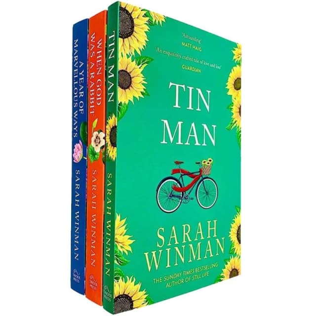 Sarah Winman 3 Book Collection Tin Man, When God Was a Rabbit, A Year of Marvellous Ways Sarah Winman Books