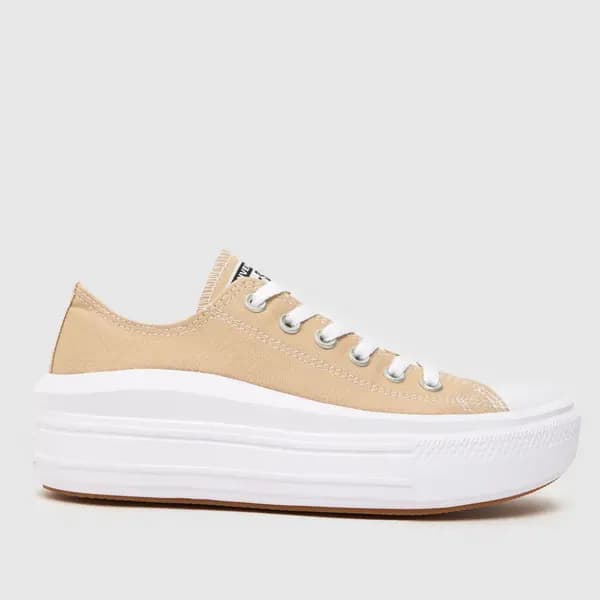 Converse all star move ox trainers in beige Beige UK 7 (EU 40)