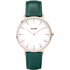 Ladies Cluse La Boheme Rose Gold Lizard Watch